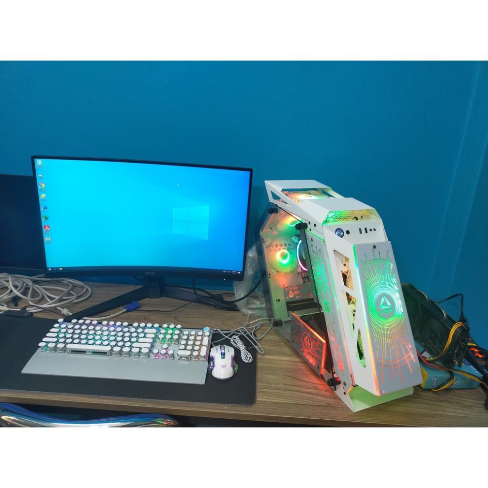 [XẢ NHANH] FULL BỘ MÁY TÍNH MÀU TRẮNG LED chơi mượt các loại GAME FULL phím chuột led | BigBuy360 - bigbuy360.vn