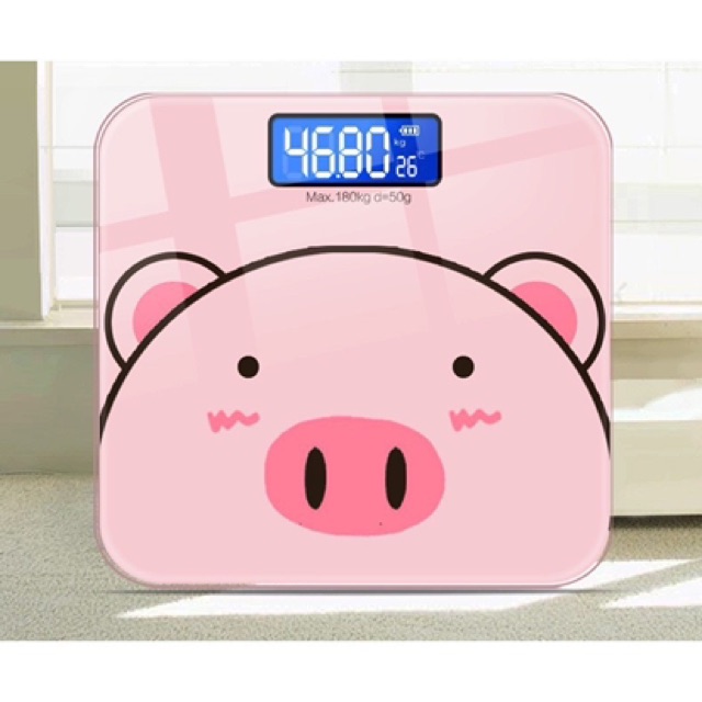 [Cân sạc điện usb] Cân điện tử hình heo mẫu sạc điện 2020