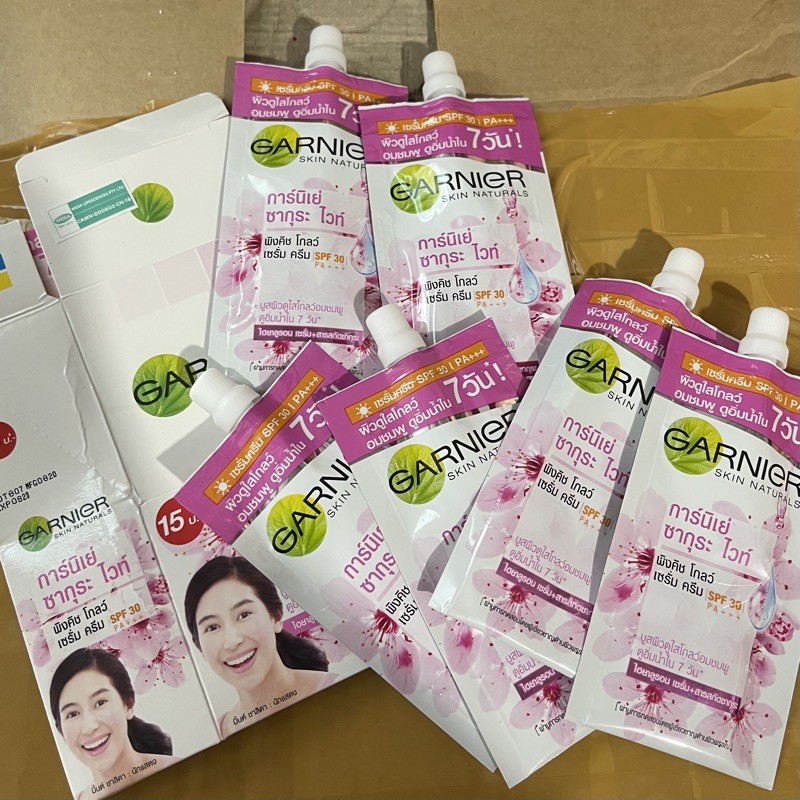 HỘP 6 GÓI DƯỠNG GARNIER THÁI LAN CHÍNH HÃNG