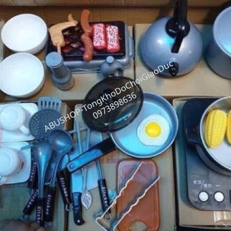 Đồ Chơi Nấu Ăn ❤️Bộ Nấu Ăn Loại To Cao Cấp Mô Phỏng Thật, Home Kitchen Play Set, Đem Đến Trải Nghiệm Hoàn Hảo Cho Bé