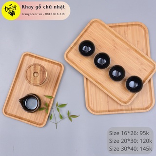 khay gỗ đựng bánh, đựng trà