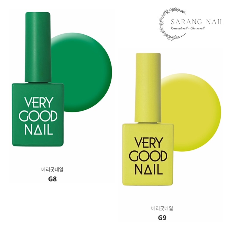 Sơn Very Good Nail chính hãng Hàn Quốc tone Xanh Green