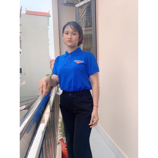 Áo thun đoàn thanh niên chất vải cá sấu, áo polo nam nữ