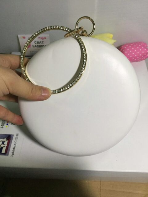 Ví Clutch tròn hoa trà cao cấp TV103 | BigBuy360 - bigbuy360.vn