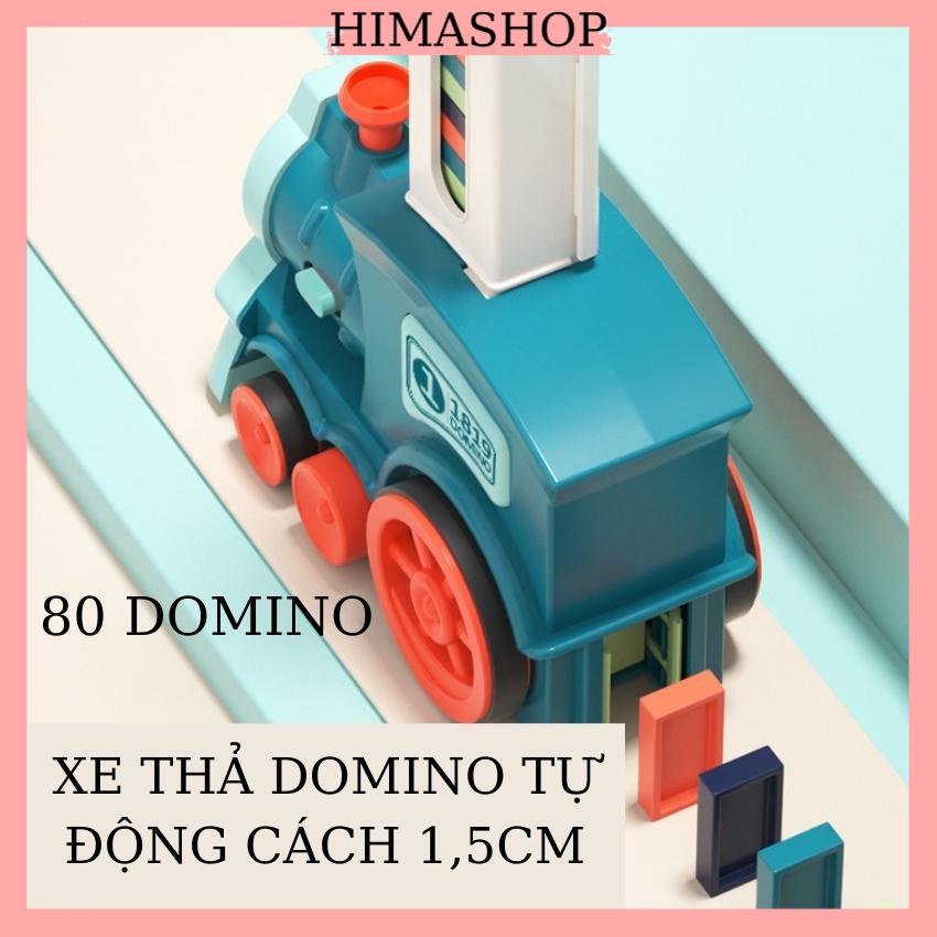 Đồ Chơi Xe Tàu Lửa Xếp Thả Domino Tự Động Thỏa Sức Sáng Tạo Cho Bé HIMASHOP H032