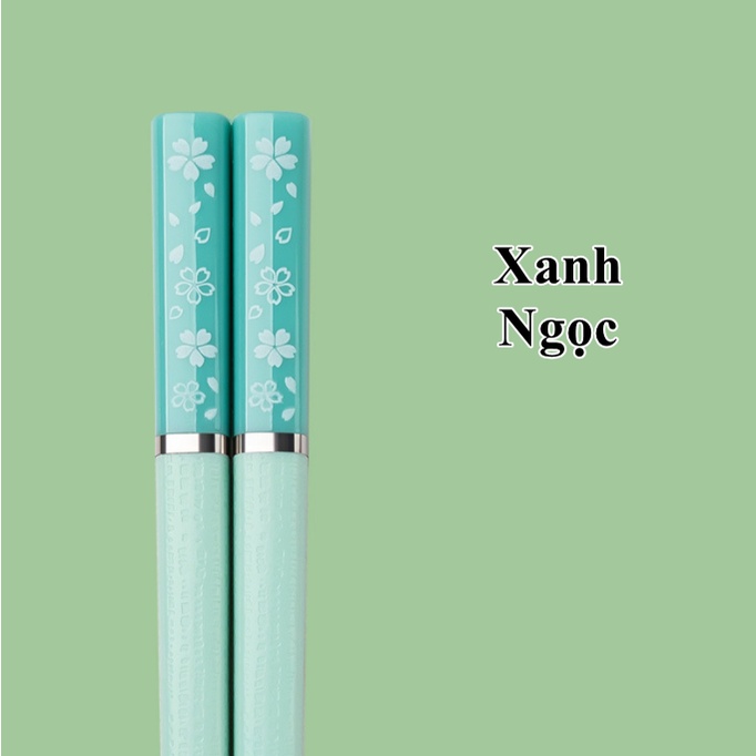 Bộ 5 đôi đũa họa tiết hoa anh đào rơi T18
