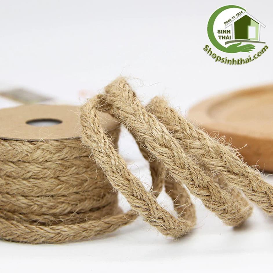 Dây thừng bện, thắt bím - dây gai - dây cói - dây bố thô trang trí handmade