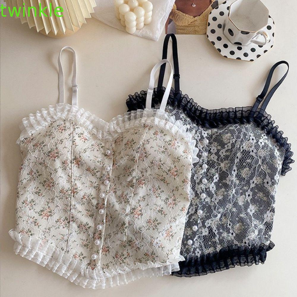 Áo ngực Hai Dây Cổ Chữ U Hở Lưng Co Giãn Phong Cách Ngọt Ngào Nhiều Màu Sắc