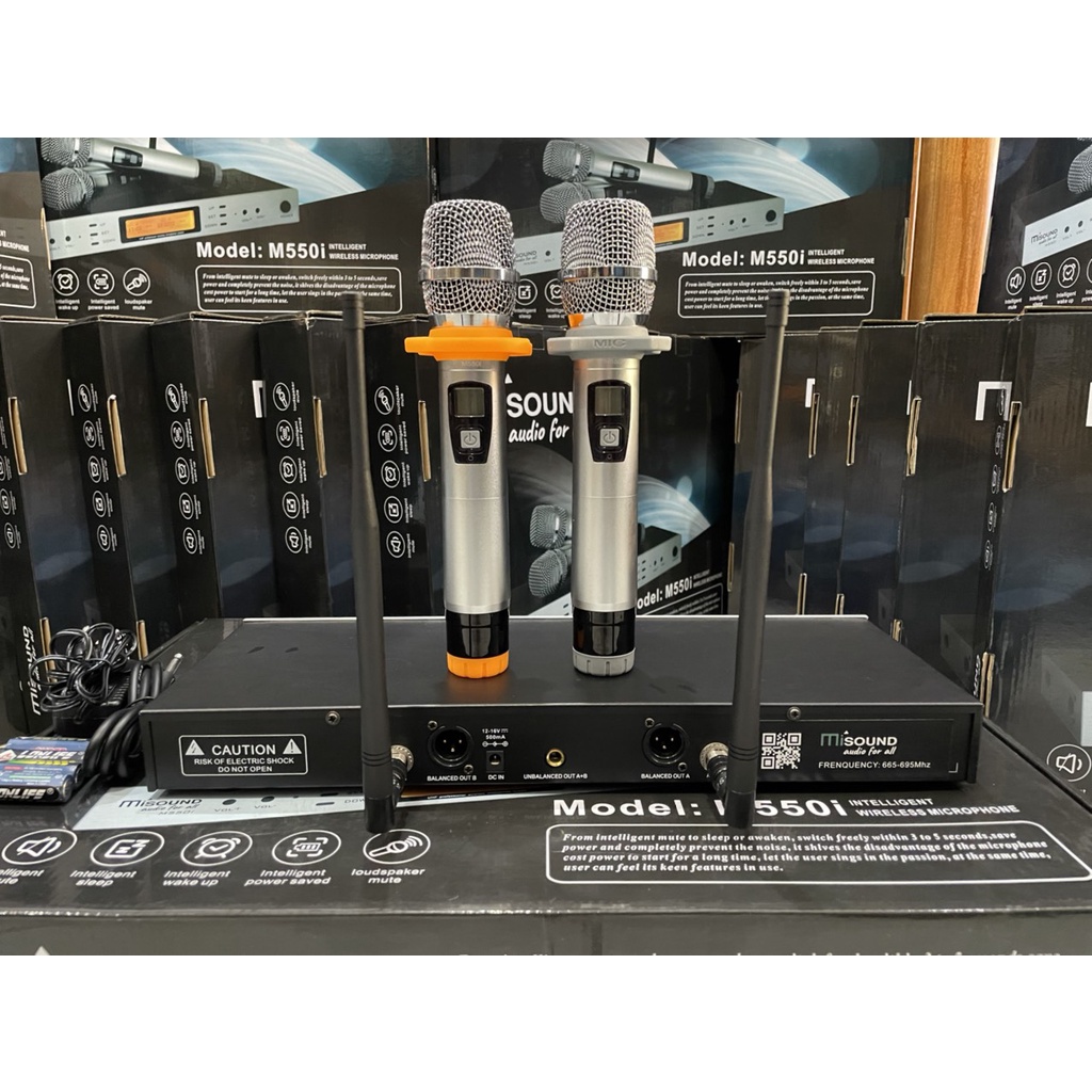 Micro không dây Mísound M550I hàng nhập khảu chính hãng.
