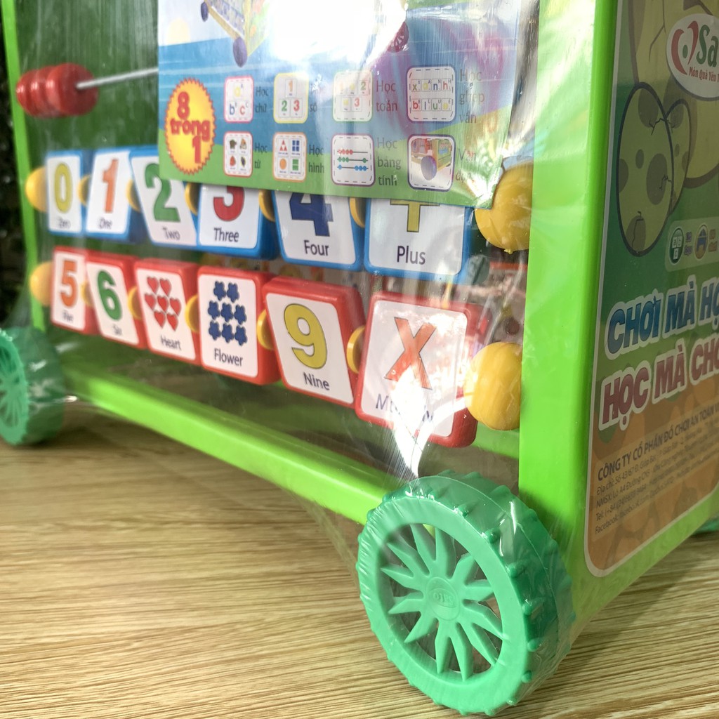 Đồ Chơi Giáo Dục,Kệ Dino Giúp Bé Học Chữ Cái Tiếng Việt ,Ghép Vần Và Học Toán 8 Trong 1 Chính Hãng