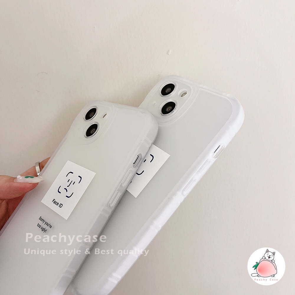 Ốp điện thoại TPU mềm nhám chống in dấu vân tay in hình mặt cười cho IPhone 13 12 11 Pro Max Xr Xs X