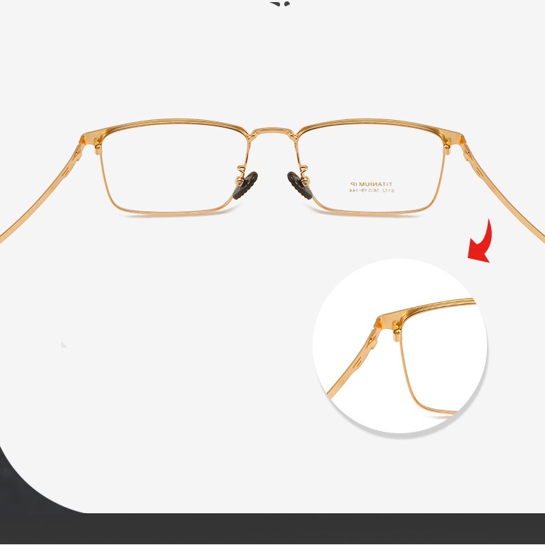 Mắt Kính Siêu Nhẹ Thoải Mái Bằng Titan PT079 Dành Cho Nam