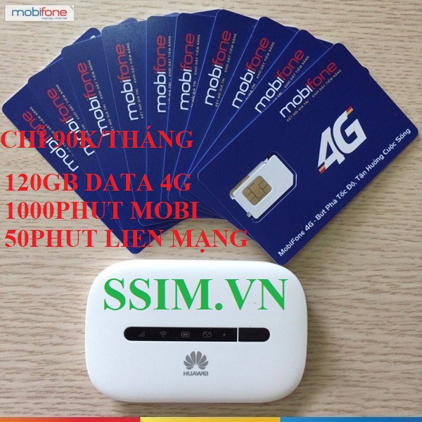 SIM C90N 4G MOBIFONE 120GB DATA + 1000PHUT MOBI + 50P LIÊN MẠNG