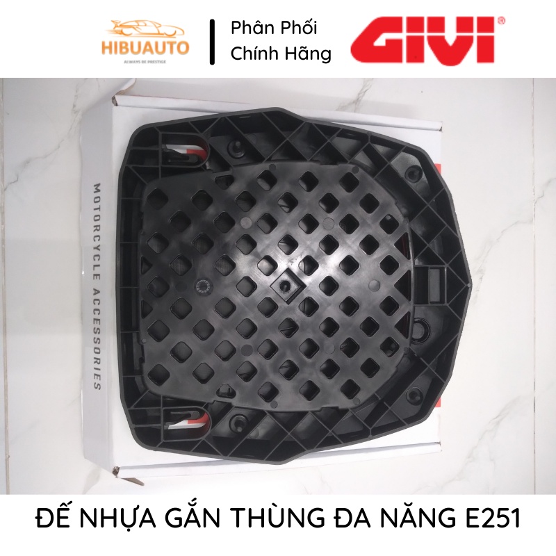 Đế Nhựa GIVI Gắn Thùng Đa Năng E251 - Hàng Chính Hãng