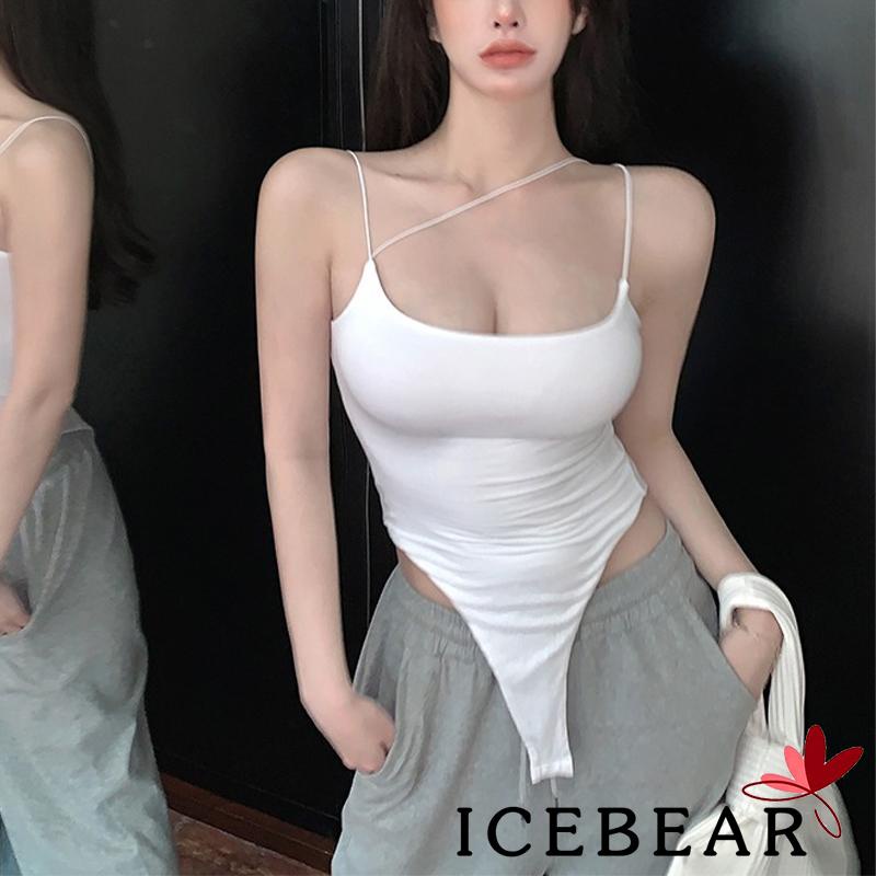 Áo Liền Quần Hai Dây Màu Sắc Trơn Thời Trang Mùa Hè Cho Nữ