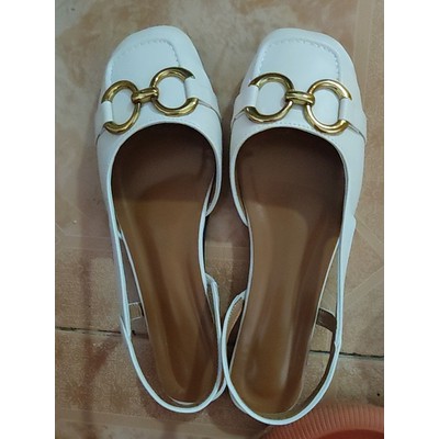 Giày Big Size Nữ Gót 3 cm Size 40 41 42 43 mũi vuông phong cách vintage nữ tính