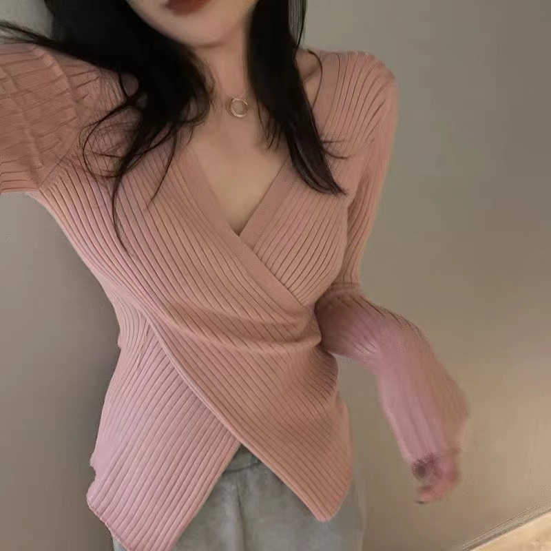 Áo len ôm QKOOLE tay dài phong cách Hàn Quốc
