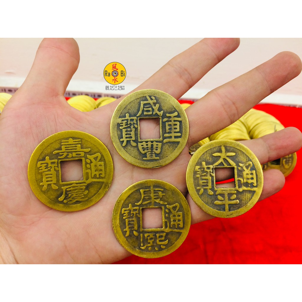 Xu Đồng 4cm Hoàng Đế Chiêu Tài Bình An - Vật Phẩm Đồng Phong Thủy May Mắn