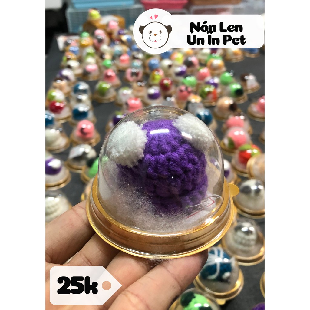 Nón len 2 CHÙM cho hamster, sóc, bọ, thú nhỏ