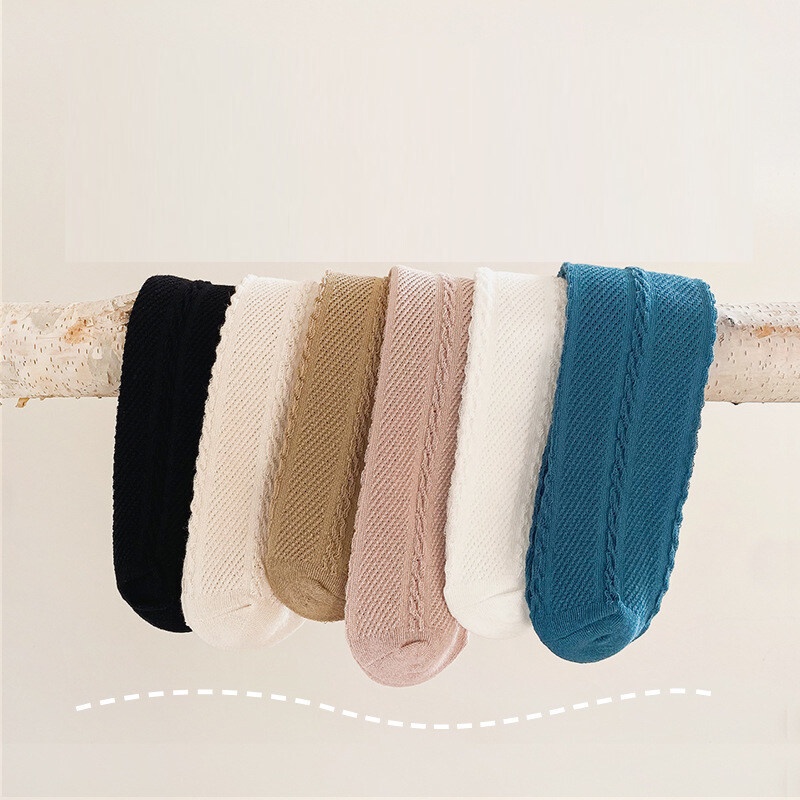 Vớ lưới AMILA chống muỗi màu trơn dài 30cm cho bé gái