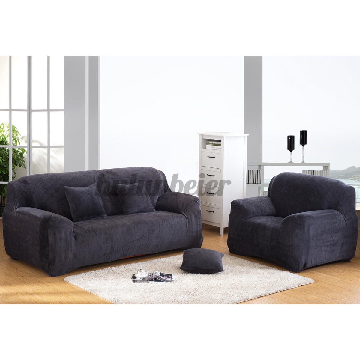 Bộ 1 / 2 / 3 Miếng Bọc Ghế Sofa Họa Tiết Tự Chọn