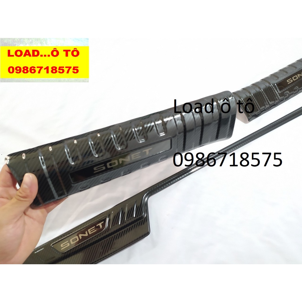 Chống Trầy Cốp Carbon Trong, Ngoài Xe KIA SONET 2022-2024 Mẫu Carbon Cao Cấp