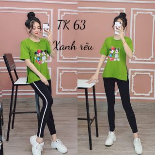 Đồ bộ mặc nhà TK 63 SIZE 45-75kg cotton
