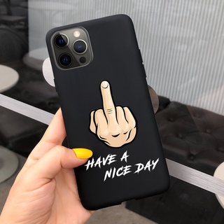 Ốp Điện Thoại Silicon TPU Mềm Đen Hình Thời Trang Cá Tính Cho iPhone 12 Pro Max iPhone12 12Pro