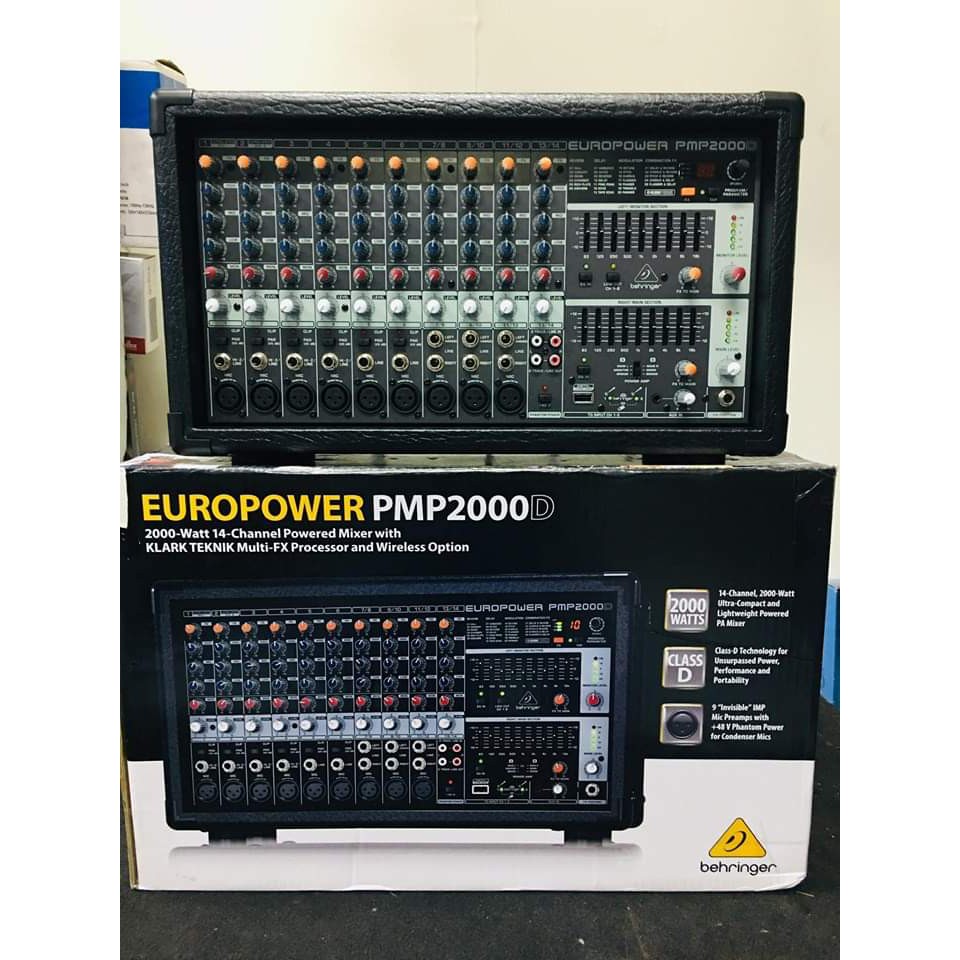 MIXER LIỀN CÔNG SUẤT BEHRINGER EUROPOWER PMP2000D NHẬP KHẨU CHÍNH HÃNG