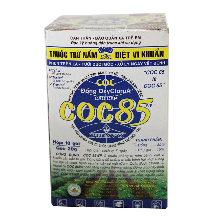Thuốc trị nấm bệnh diệt khuẩn Coc85 dành cho cây trồng