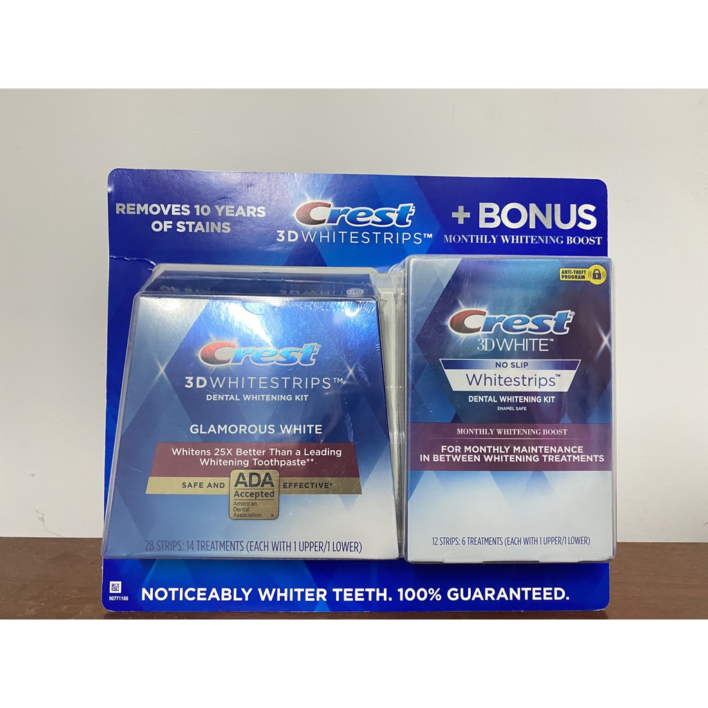 Miếng dán trắng răng Professional Effects 3DWhitestrips Crest 3D White - Mỹ