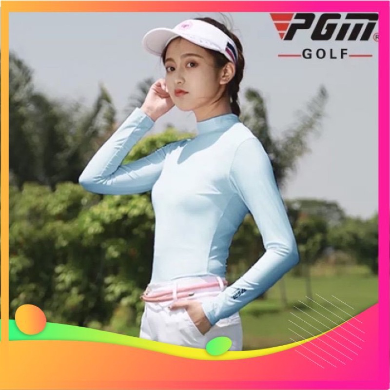 Áo chống nắng nữ PGMáo giữ nhiệt co dãn mạnh thấm hút mồ hôi