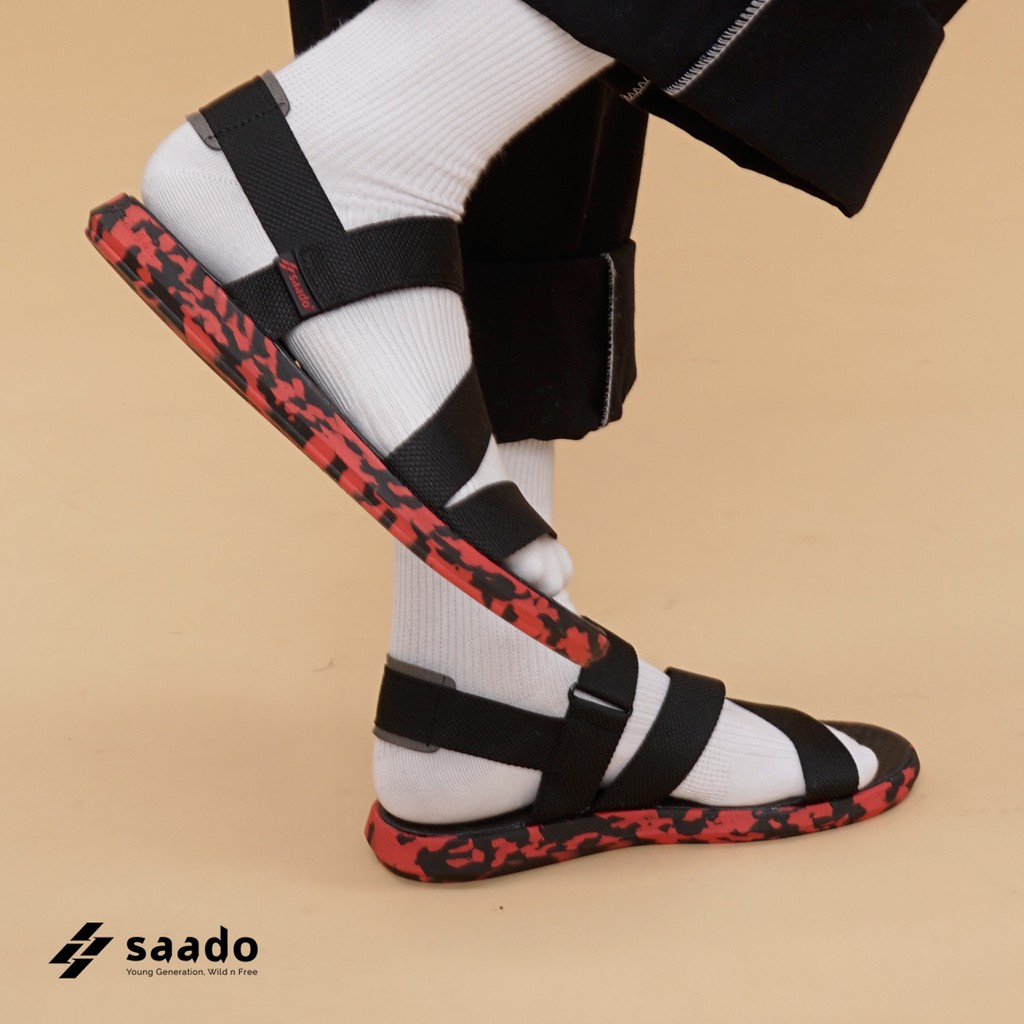 [SAADO Vietnam] Giày Sandal SAADO - CL09 - CHIẾN BINH DA ĐỎ