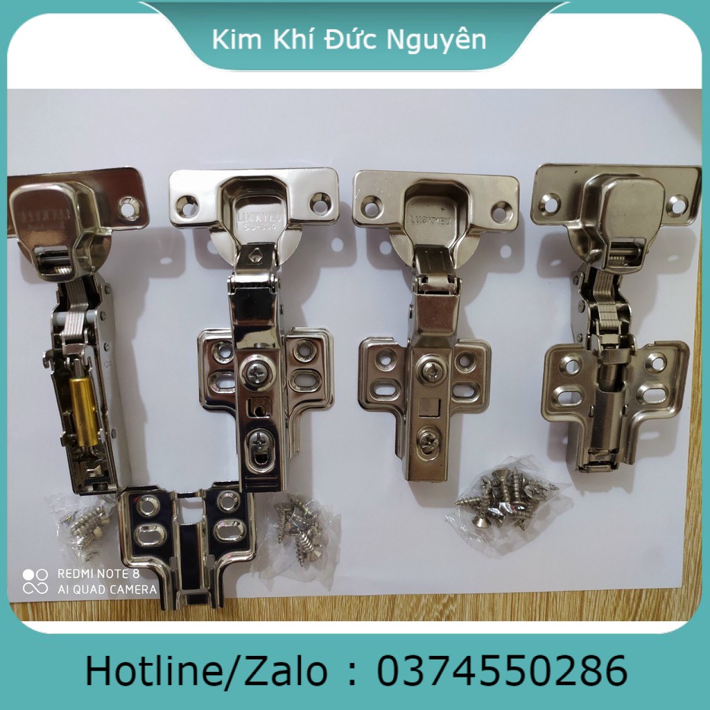 Bản lề giảm chấn inox 304, bản lề tủ bếp inox 304, tháo lắp nhanh KIM KHÍ ĐỨC NGUYÊN