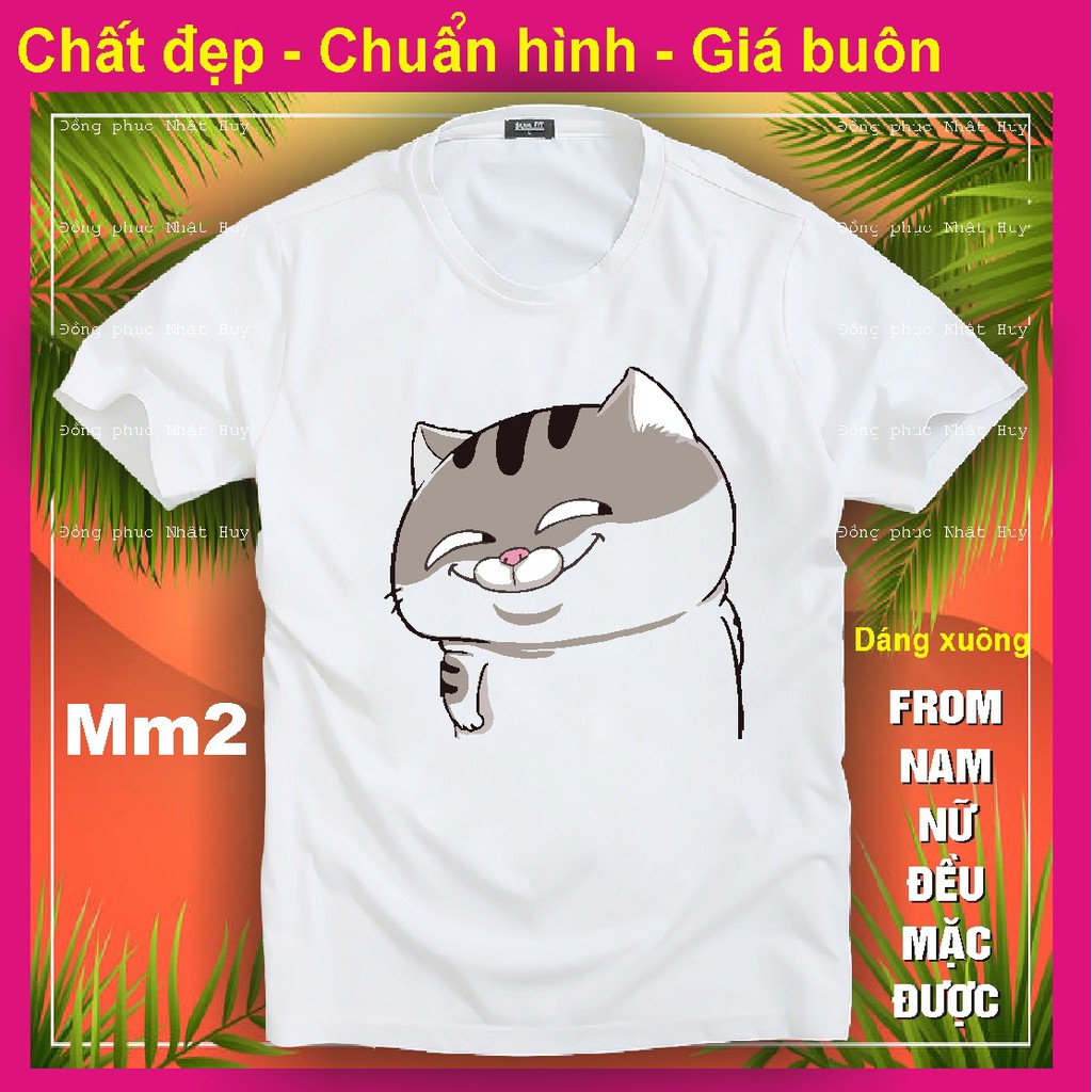 (đủ size - mịn.xịn.thơm - bao đổi trả) áo phông mèo cat ami bụng bự MM2,chất đẹp.bao đổi trả, biểu cảm, kute,meomeo,THUN