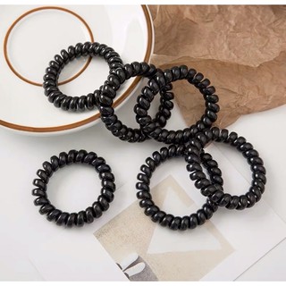 dây buộc tóc lò xo đen siêu bền