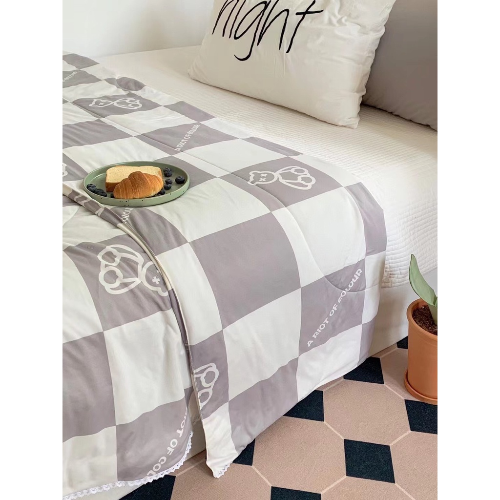 Chăn hè thun lạnh cao cấp họa tiết hoạt hình, chăn đắp hè thu siêu cấp mẫu mới 2023 cho mùa hè mát lạnh