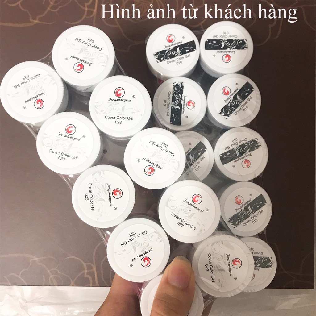 Gel vẽ đen, trắng Fengshangmei chính hãng - gel vẽ nổi chất đậm đặc chuyên dụng cho dân làm móng (lẻ hũ)