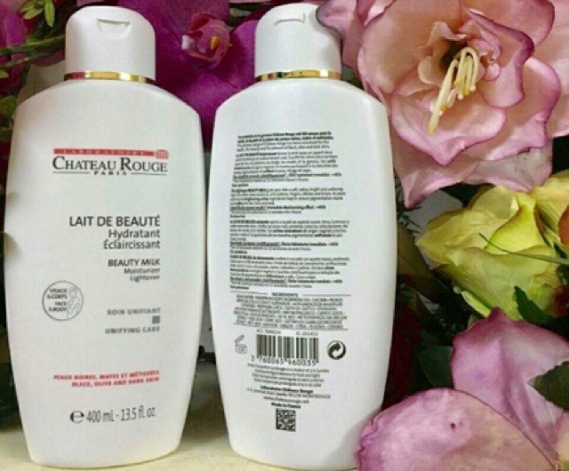 DƯỠNG THỂ KÍCH TRẮNG CHATEAU ROUGE PARIS Beauty Milk Moisturizer Lightener 400ml