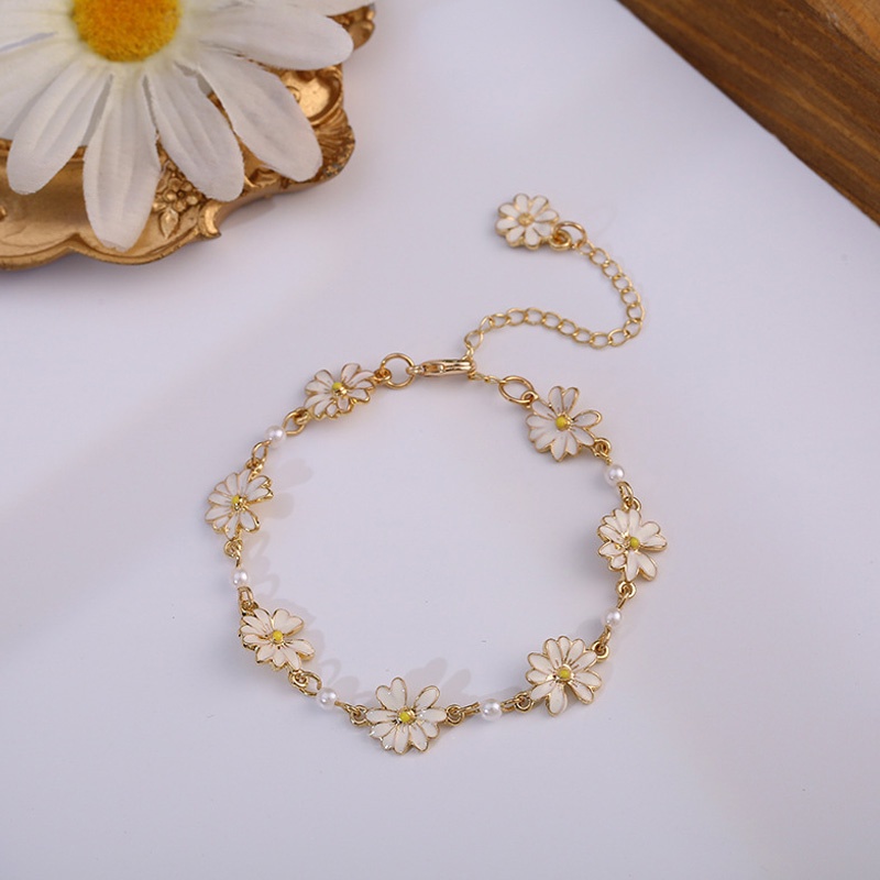 Vòng Đeo Tay Dạng Mở Hình Học Hoa Cúc Phong Cách Gothic Punk Gothic Bohemian Thanh Lịch