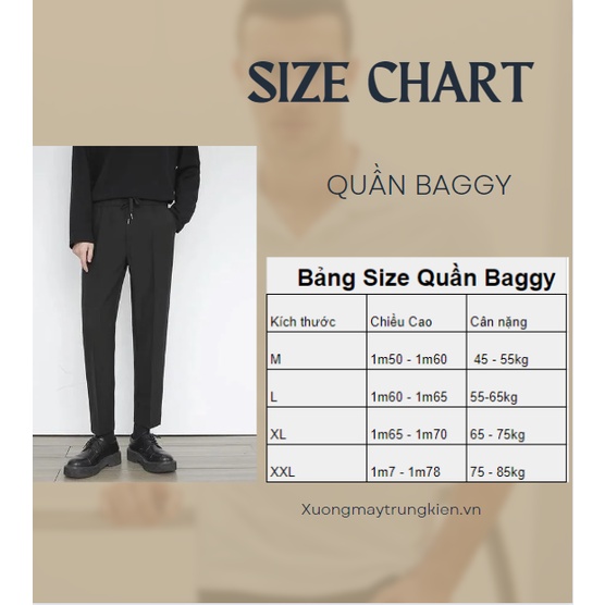 Quần Baggy Nam Ống Rộng Cạp Chun Vải Hàn Cao Cấp, Quần Tây Âu Co Giãn Tốt Premium - QA15