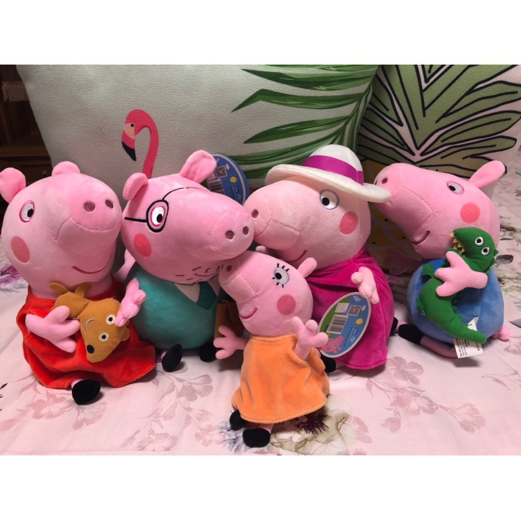 Gấu Bông Gia Đình Heo Peppa Pig Size 30-40cm (Set 4 Con)