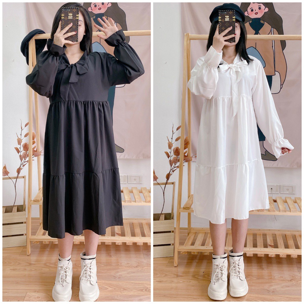 [ Mã FAMAYWA2 giảm 10K đơn 50K] 🌿 VÁY TRẮNG DÀI BÁNH BÈO BUỘC NƠ 💚 ĐẦM BABYDOLL LAVUSA MẶC KỶ YẾU, DÀ LẠT SIÊU ĐẸP | BigBuy360 - bigbuy360.vn