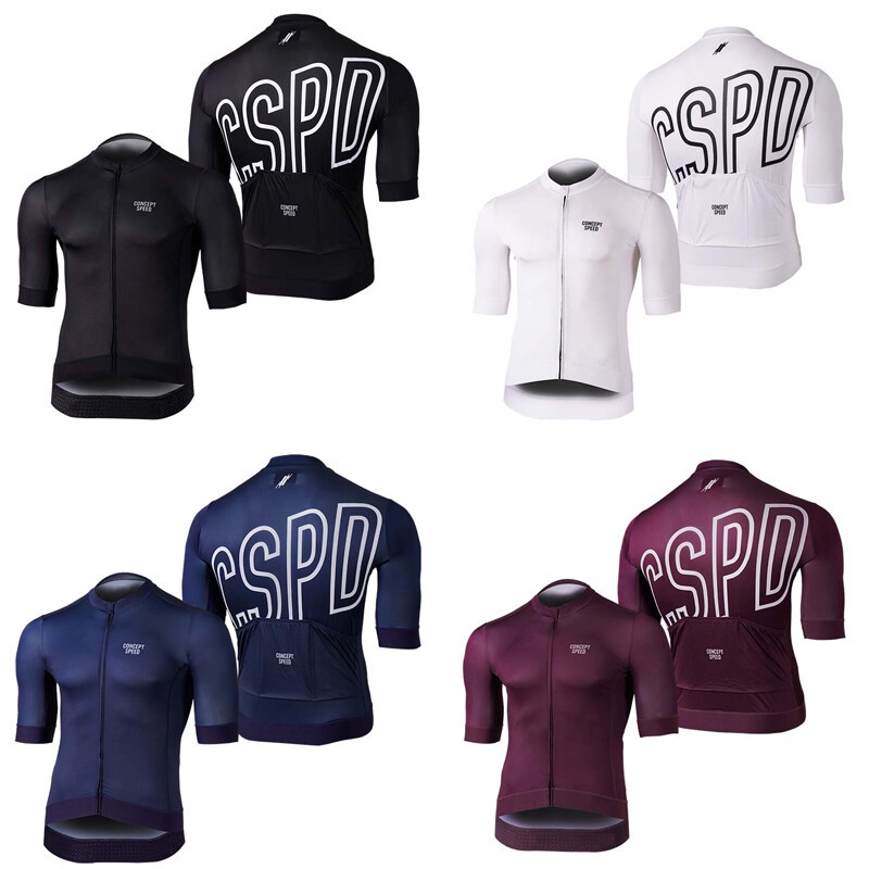 2022 MỚI CSPD CONCEPT TỐC ĐỘ Áo Đi Xe Đạp Areo Fit Race Cut 3 Túi Lưng Full Zip Nhiều Màu Yếm