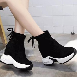 Giày cao cổ đế độn 9cm hàng Quảng Châu