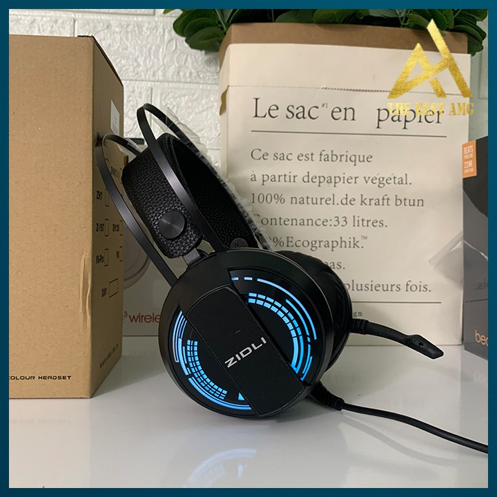 Tai Nghe Gaming Có Dây Headphone Chụp Tai ZIDLI ZH2S LED 7 Màu - Tai Nghe Nhạc Máy Vi TÍnh Laptop Game Thủ Có Micro