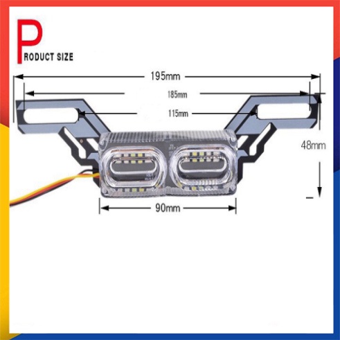 🌴ĐÈN LED POLICE GẮN BIỂN SỐ XE MÁY🌴