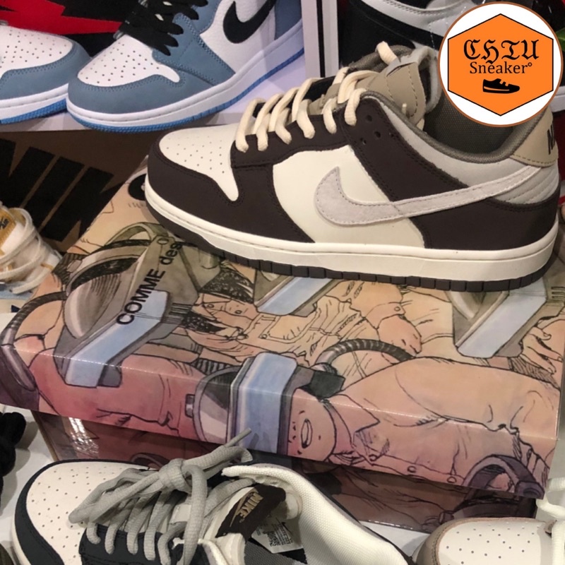 Giày sneaker nam nữ sb dunk  Phiên bản cao cấp giày thể thao Sb dunk nâu cổ thấp