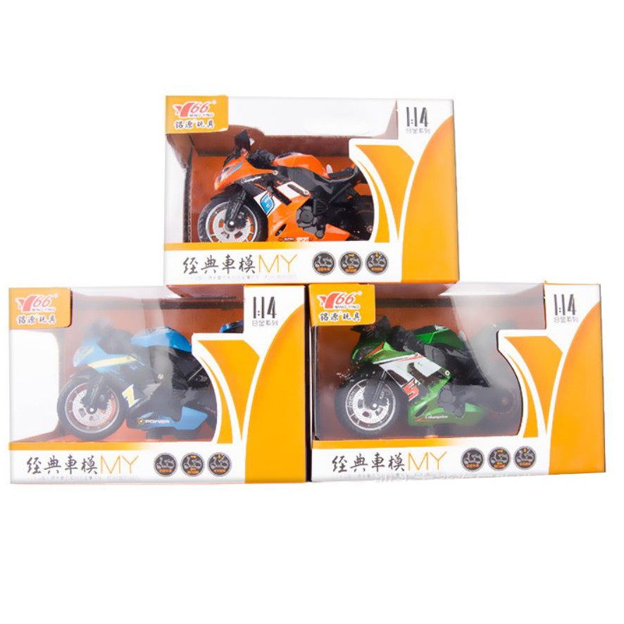 [Mã LIFE0503TOYS giảm 10% đơn 0Đ] Mô hình Moto kim loại tỷ lệ 1:14