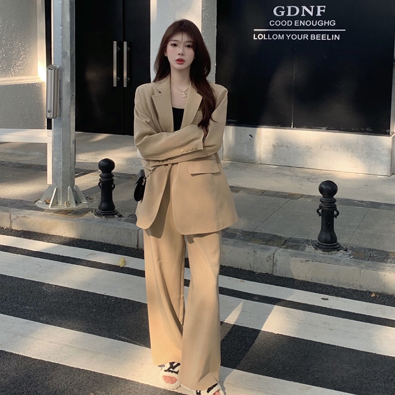 Set áo khoác blazer + quần dài màu sắc thời trang cho nữ có bán lẻ